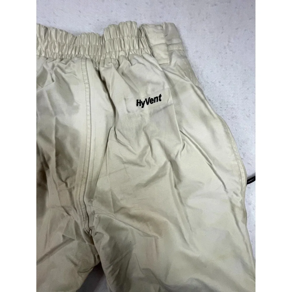 The North Face Hyvent Snowboarding Pants Mens Small‎ Beige Nylon Wide Leg Hiking